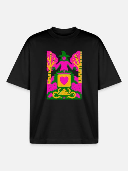 Wicca Cult - Boxy Heavyweight Unisex Organic T-Shirt von Stanley/Stella - Schwarz