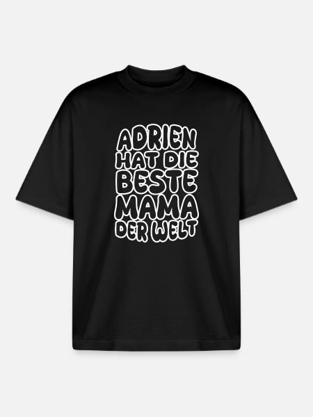 Adrien - Boxy Heavyweight Unisex Organic T-Shirt von Stanley/Stella - Schwarz