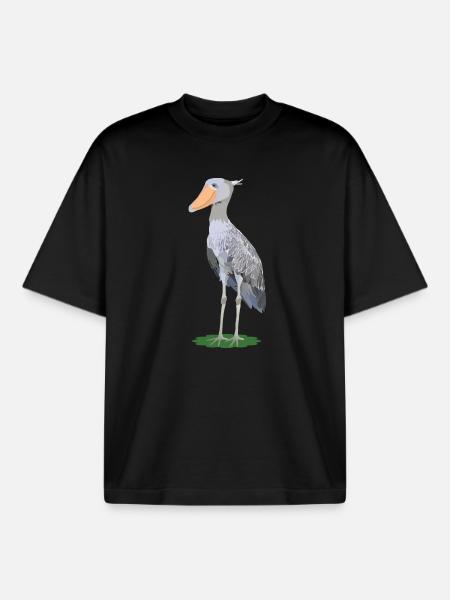 Steffen, shoe beak - Boxy Heavyweight Unisex Organic T-Shirt by Stanley/Stella - black