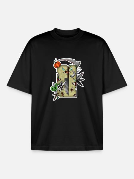 Tarot Abîmé Halloween ! - T-shirt unisexe boxy épais biologique Stanley/Stella - noir