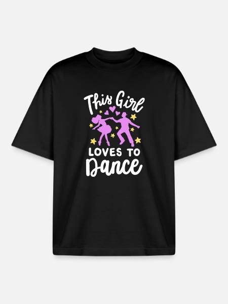 Tanzen Tanzpaar - Boxy Heavyweight Unisex Organic T-Shirt von Stanley/Stella - Schwarz
