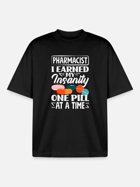 Pharmacist Pharmaceutical Technical - Boxy Heavyweight Unisex Organic T-Shirt by Stanley/Stella - black