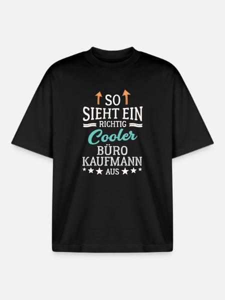 Cool office clerk Office management clerk - Boxy Heavyweight Unisex Organic T-Shirt by Stanley/Stella - black