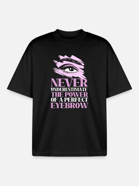Cosmetics Beautician Microblading Make-up - Boxy Heavyweight Unisex Organic T-Shirt by Stanley/Stella - black