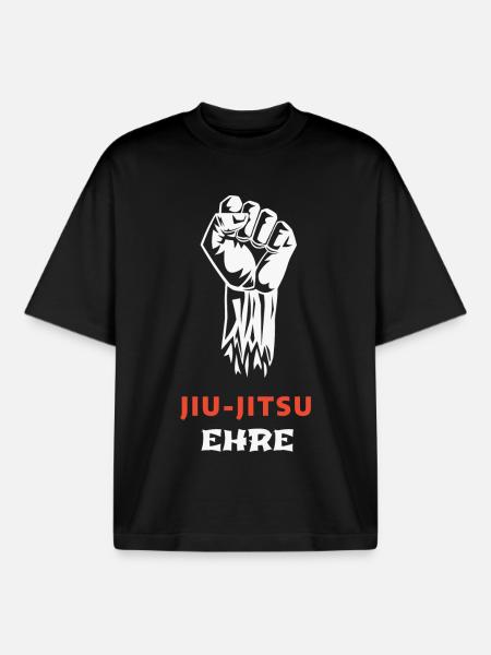 JIU-JITSU: Honor above all else - Boxy Heavyweight Unisex Organic T-Shirt by Stanley/Stella - black