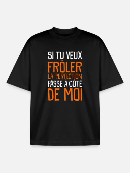 La Perfection - T-shirt unisexe boxy épais biologique Stanley/Stella - noir