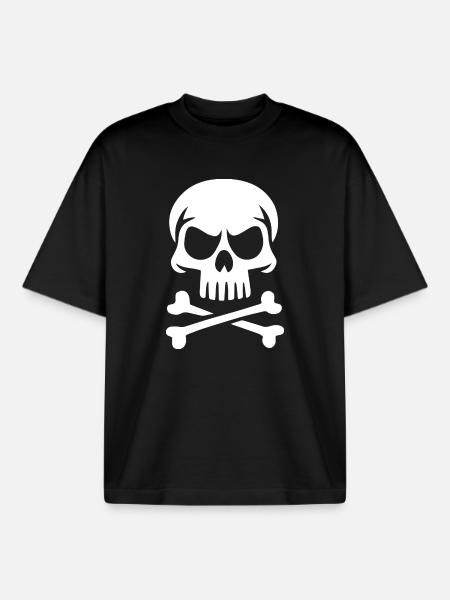 Sapiens Schädel - Boxy Heavyweight Unisex Organic T-Shirt von Stanley/Stella - Schwarz