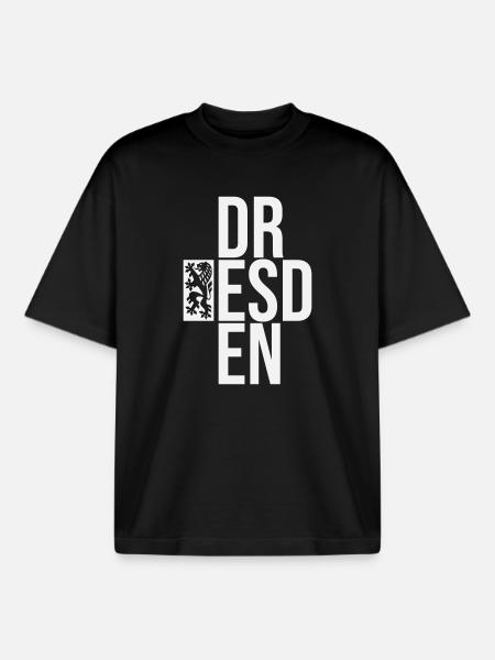 DR ESD EN - Boxy Heavyweight Unisex Organic T-Shirt by Stanley/Stella - black