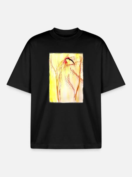 guêpier - T-shirt unisexe boxy épais biologique Stanley/Stella - noir