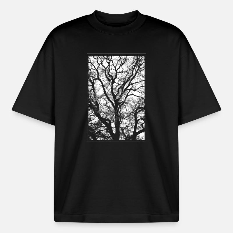 Tree - Boxy Heavyweight Unisex Organic T-Shirt by Stanley/Stella - black