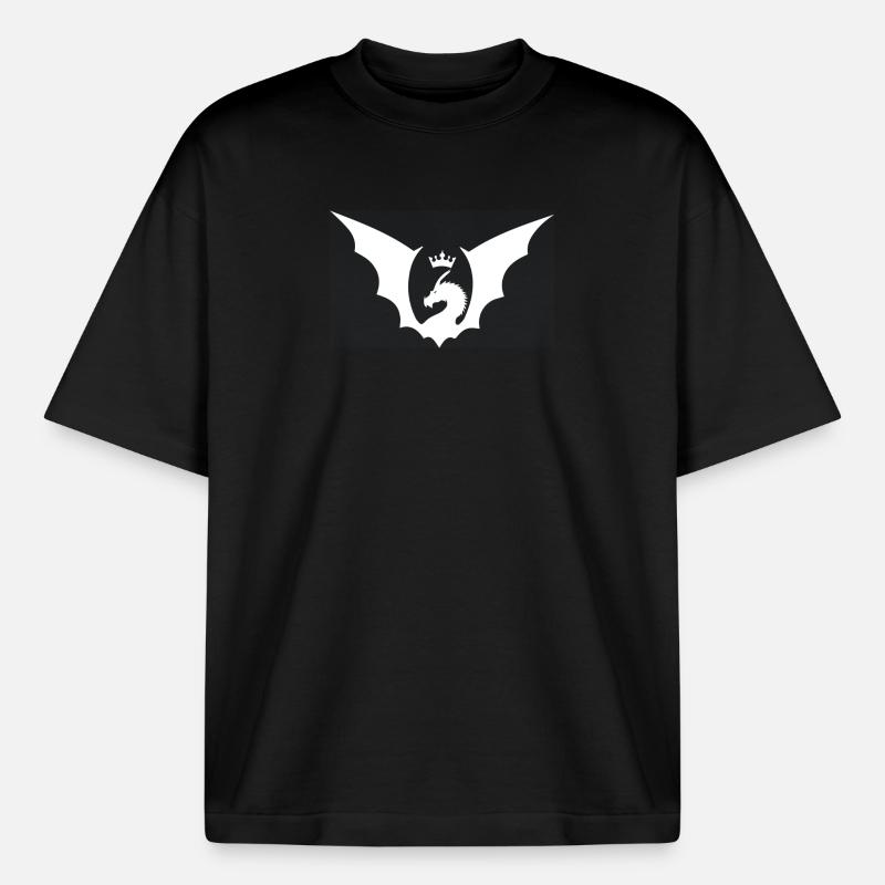 logo etheryon - T-shirt unisexe boxy épais biologique Stanley/Stella - noir