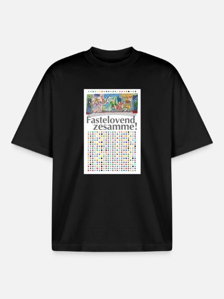 carnaval - T-shirt unisexe boxy épais biologique Stanley/Stella - noir