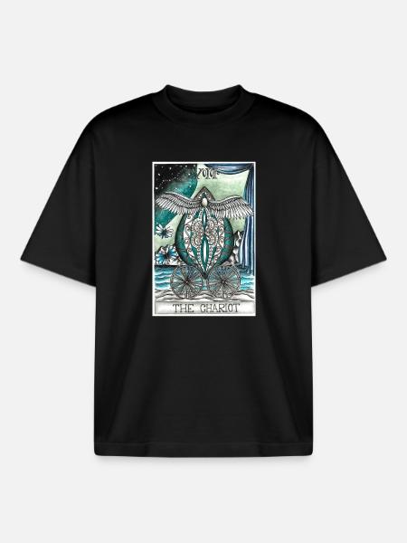 The Chariot - T-shirt unisexe boxy épais biologique Stanley/Stella - noir