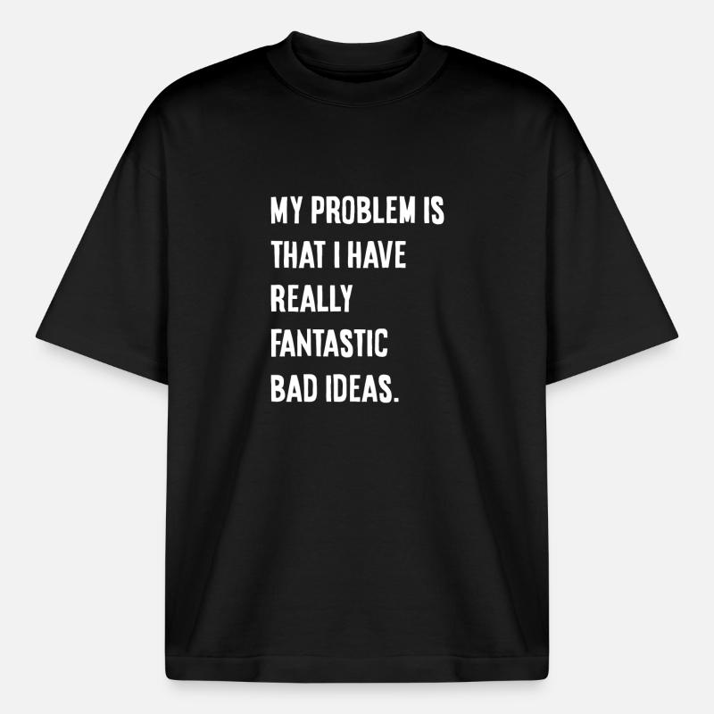My problem - Boxy Heavyweight Unisex Organic T-Shirt von Stanley/Stella - Schwarz