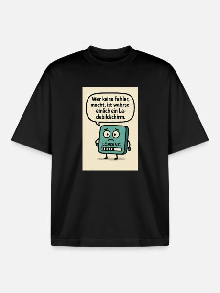 He who makes no mistakes, - Boxy Heavyweight Unisex Organic T-Shirt by Stanley/Stella - black