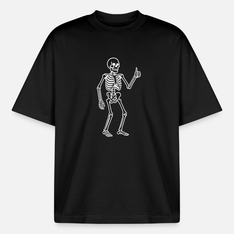 Strahlender Skeleton Tanzer - Boxy Heavyweight Unisex Organic T-Shirt von Stanley/Stella - Schwarz