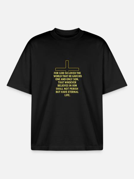 213530804_351740504_spreedshirt_mike - Boxy Heavyweight Unisex Organic T-Shirt by Stanley/Stella - black