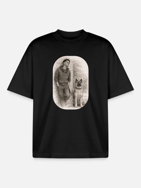 Matt & Holly - Boxy Heavyweight Unisex Organic T-Shirt by Stanley/Stella - black