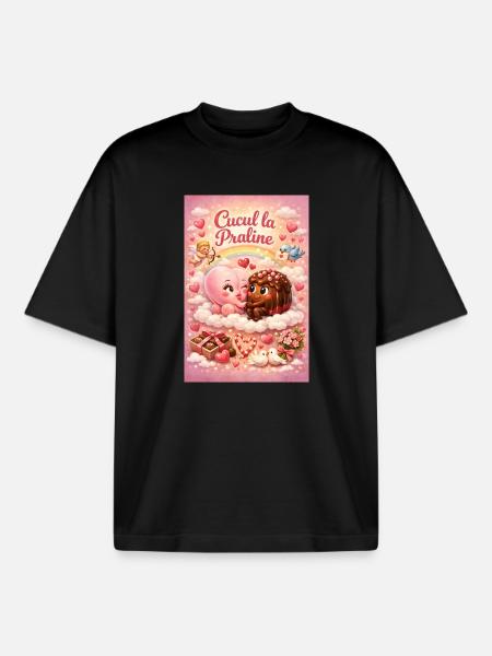 Cucul la praline - Boxy Heavyweight Unisex Organic T-Shirt von Stanley/Stella - Schwarz