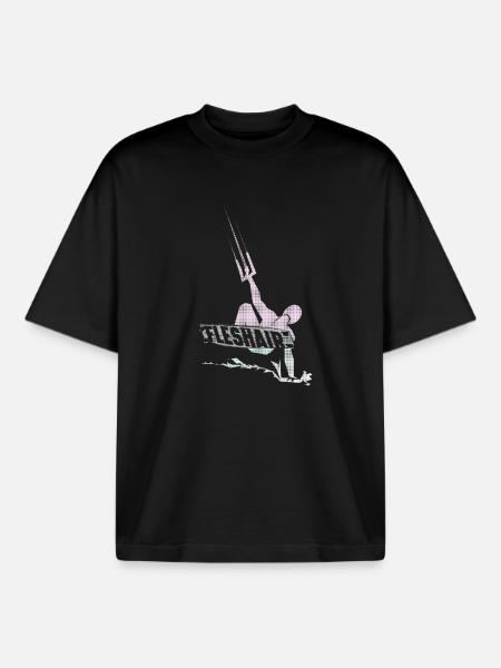 Kitesurfer - Boxy Heavyweight Unisex Organic T-Shirt von Stanley/Stella - Schwarz