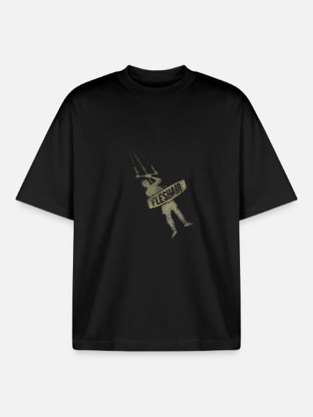 Kiteman - Boxy Heavyweight Unisex Organic T-Shirt von Stanley/Stella - Schwarz