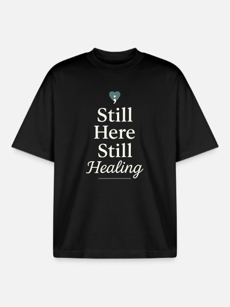 Suicide Loss Remembrance Walk Suicide - Boxy Heavyweight Unisex Organic T-Shirt by Stanley/Stella - black