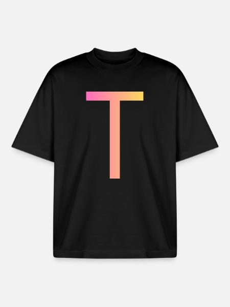 t - Boxy Heavyweight Unisex Organic T-Shirt by Stanley/Stella - black