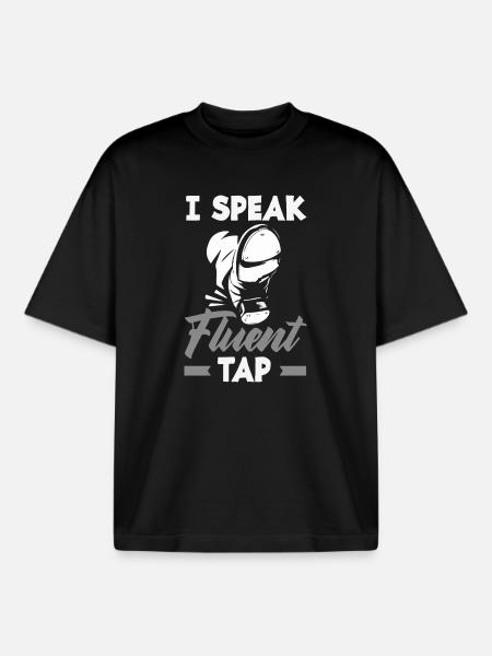 Stepptänzer, Steppschuhe, Tap Dance - Boxy Heavyweight Unisex Organic T-Shirt von Stanley/Stella - Schwarz