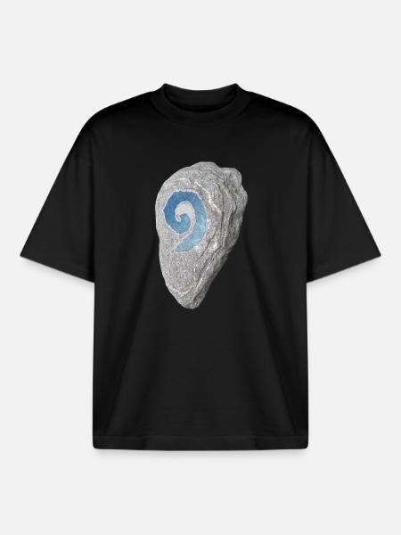 Hearth stone - Boxy Heavyweight Unisex Organic T-Shirt by Stanley/Stella - black
