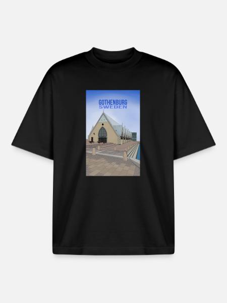 Göteborg Suède - T-shirt unisexe boxy épais biologique Stanley/Stella - noir