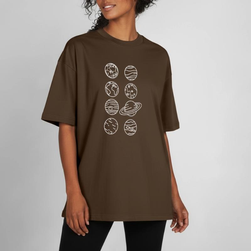 Solar System Planets – Solar System Space Boxy Heavyweight Unisex Organic T-Shirt by Stanley/Stella