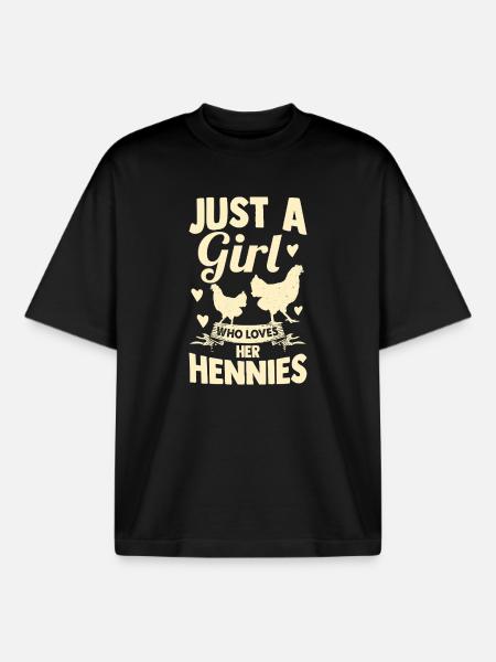 Élevage de coqs, volaille, poulet - T-shirt unisexe boxy épais biologique Stanley/Stella - noir