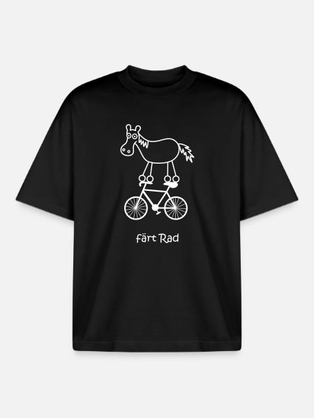 vélo, vélo, vélo - T-shirt unisexe boxy épais biologique Stanley/Stella - noir