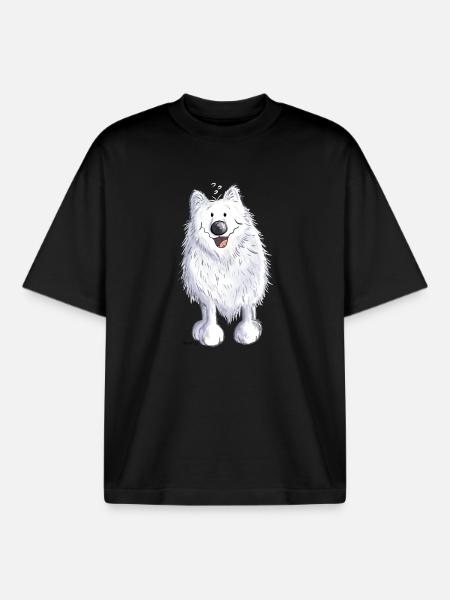 Funny Spitz - Boxy Heavyweight Unisex Organic T-Shirt by Stanley/Stella - black