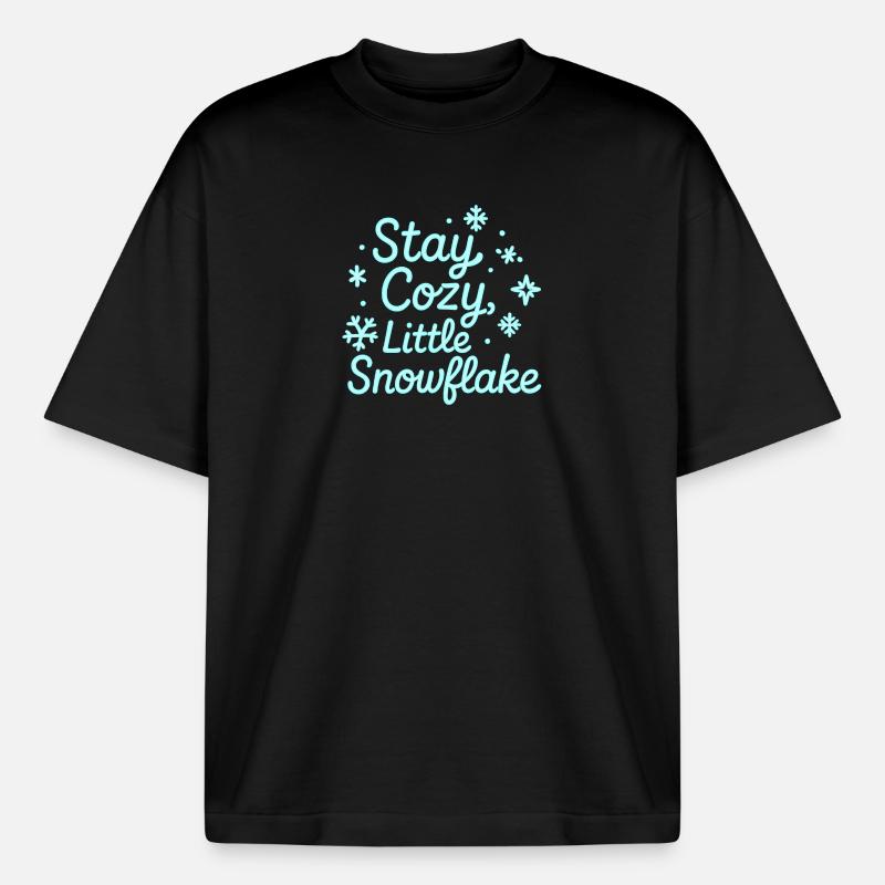 Reste Confortable Néon Script - T-shirt unisexe épais coupe boxy Stanley/Stella - noir