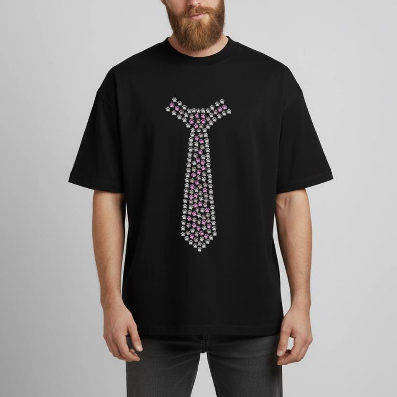 Cravate faite de pattes de chat T-shirt unisexe boxy épais biologique Stanley/Stella