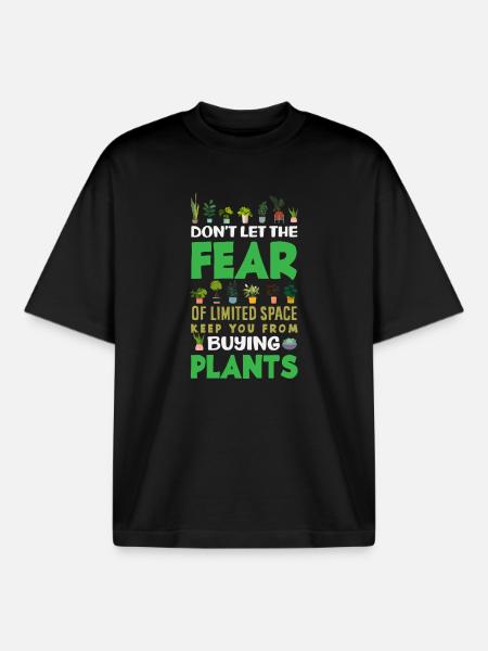 Garden & Plant Lovers Gifts - Boxy Heavyweight Unisex Organic T-Shirt by Stanley/Stella - black