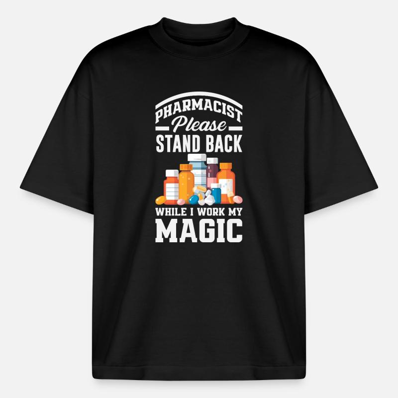 Pharmacist Pharmaceutical Technical - Heavyweight Boxy Unisex T-Shirt by Stanley/Stella - black