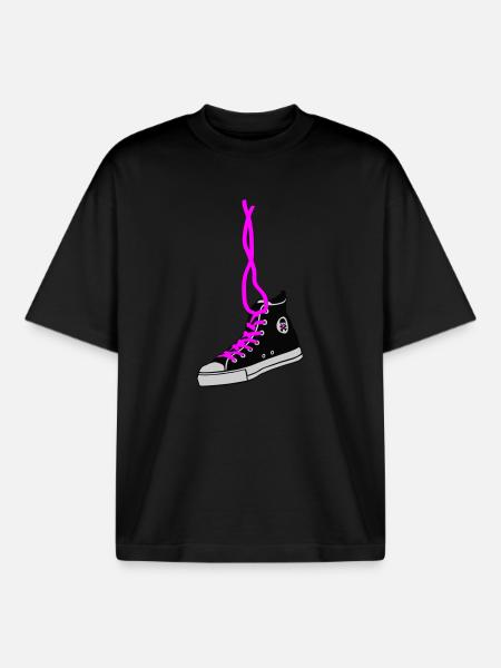 chucks - Boxy Heavyweight Unisex Organic T-Shirt von Stanley/Stella - Schwarz