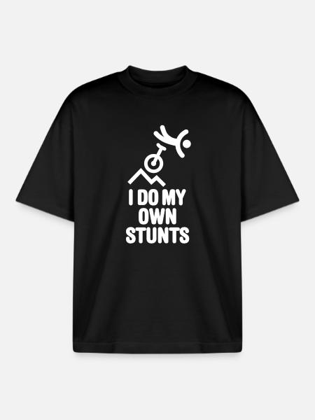 Offroad-Einrad Berg-Einrad MUni Mountain unicycle - Boxy Heavyweight Unisex Organic T-Shirt von Stanley/Stella - Schwarz