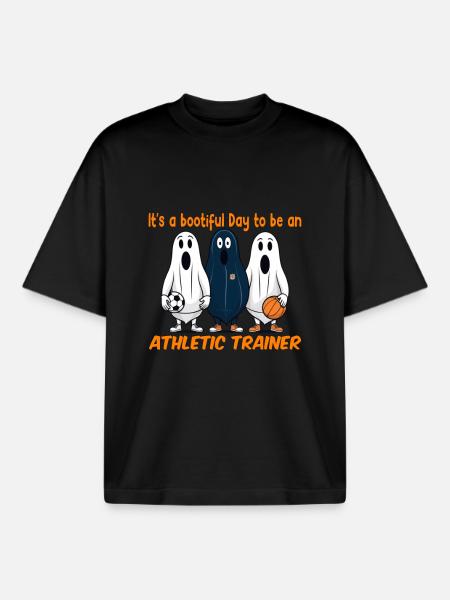 Bootiful Day Athletiktrainer - Boxy Heavyweight Unisex Organic T-Shirt von Stanley/Stella - Schwarz