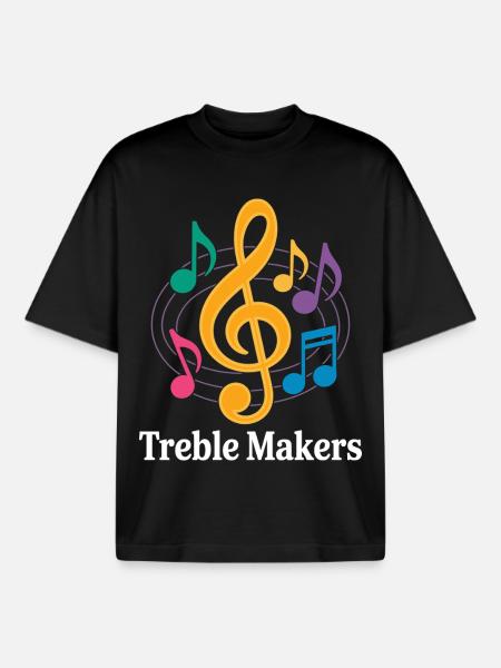 Treble Makers Lustiger Musiklehrer - Boxy Heavyweight Unisex Organic T-Shirt von Stanley/Stella - Schwarz