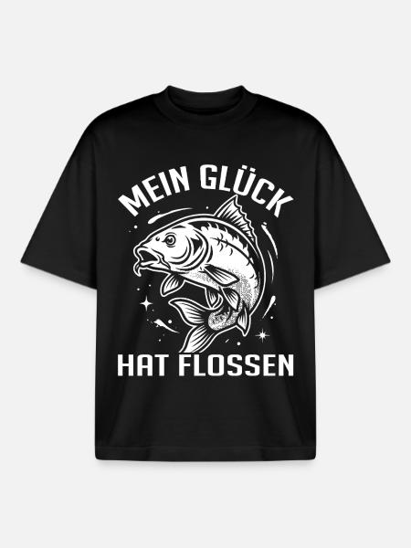 Angeln Humor - Boxy Heavyweight Unisex Organic T-Shirt von Stanley/Stella - Schwarz