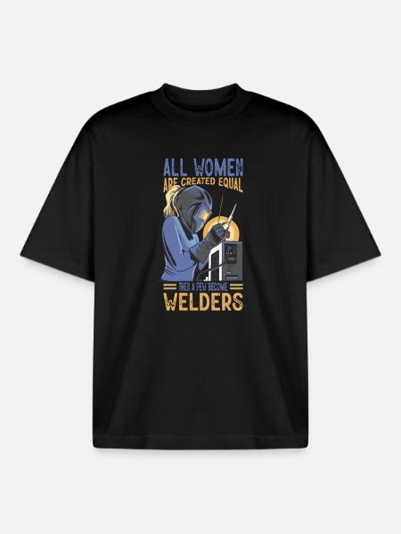 Schweißer Spruch Geschenke Für Metallbauer - Boxy Heavyweight Unisex Organic T-Shirt von Stanley/Stella - Schwarz
