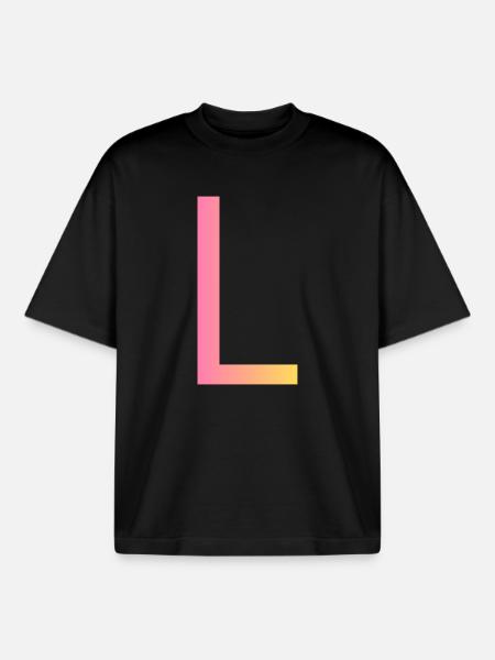 L - Boxy Heavyweight Unisex Organic T-Shirt by Stanley/Stella - black
