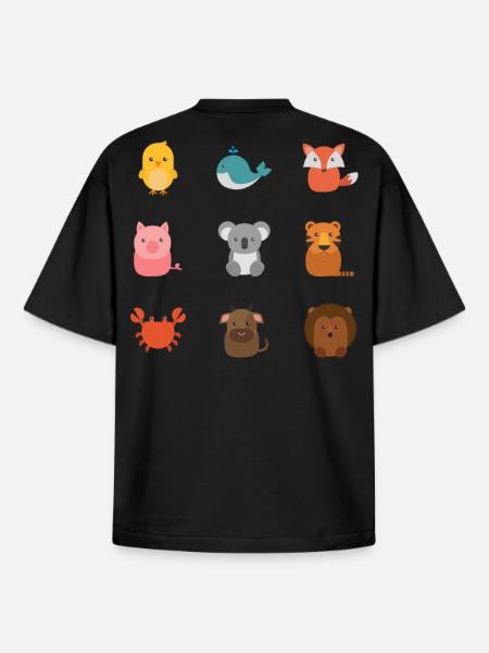 nature - Boxy Heavyweight Unisex Organic T-Shirt by Stanley/Stella - black