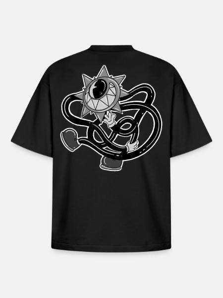 Soos le soleil - T-shirt unisexe boxy épais biologique Stanley/Stella - noir