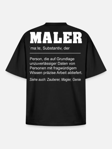 Funny Definition Painter Profession - Boxy Heavyweight Unisex Organic T-Shirt by Stanley/Stella - black