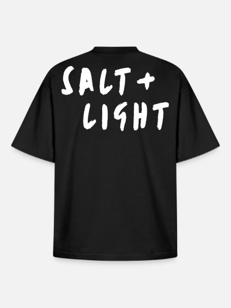 Salt + light - Boxy Heavyweight Unisex Organic T-Shirt von Stanley/Stella - Schwarz