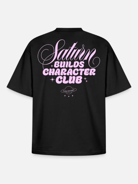 Saturn Charakterclub Print - Boxy Heavyweight Unisex Organic T-Shirt von Stanley/Stella - Schwarz